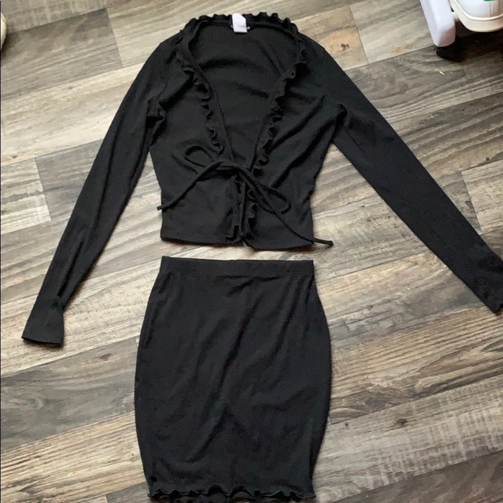 Black Two Piece Set